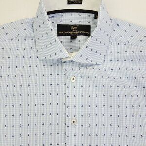 Versace 19-69 Abbigliamento Sportivo Modern Fit Sz Medium Mens Blue White Check